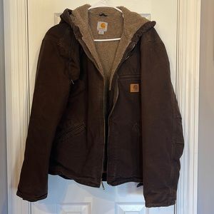 Carhartt Jacket - Men’s Small - Sherpa Lined with Hoodie